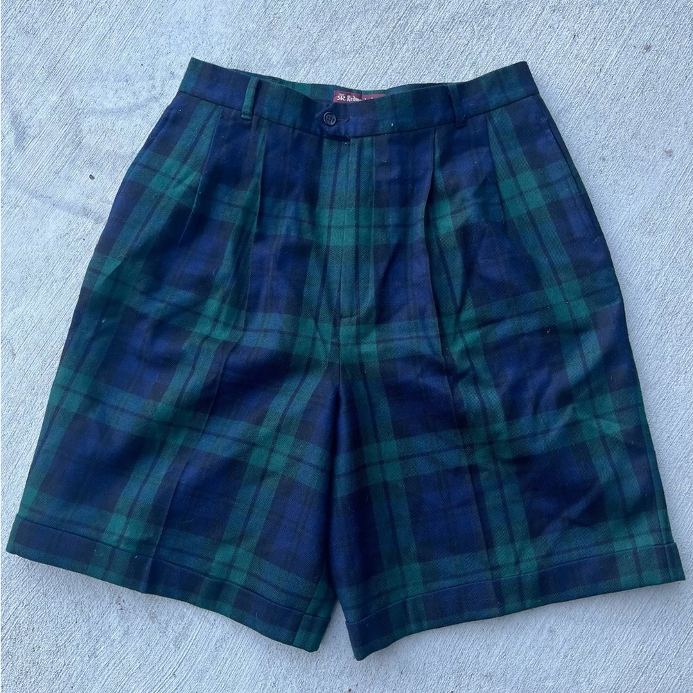 VINTAGE REDWOOD & ROSS PLAID GINGHAM SHORTS